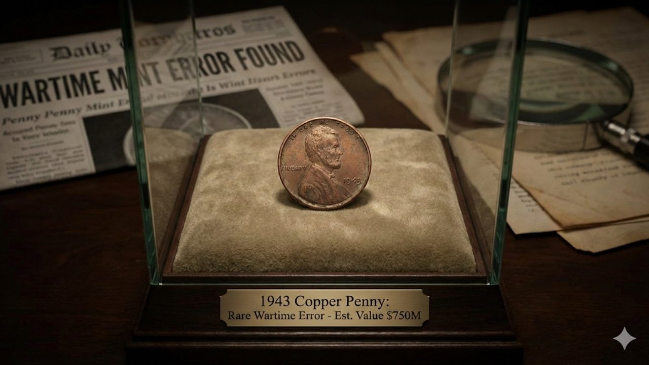 The 1943 Copper Penny: A Rare Wartime Error Worth Up to $750 Million